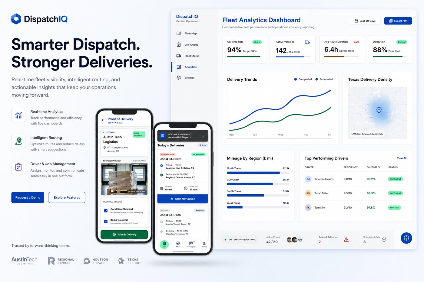 DispatchIQ fleet dispatch platform