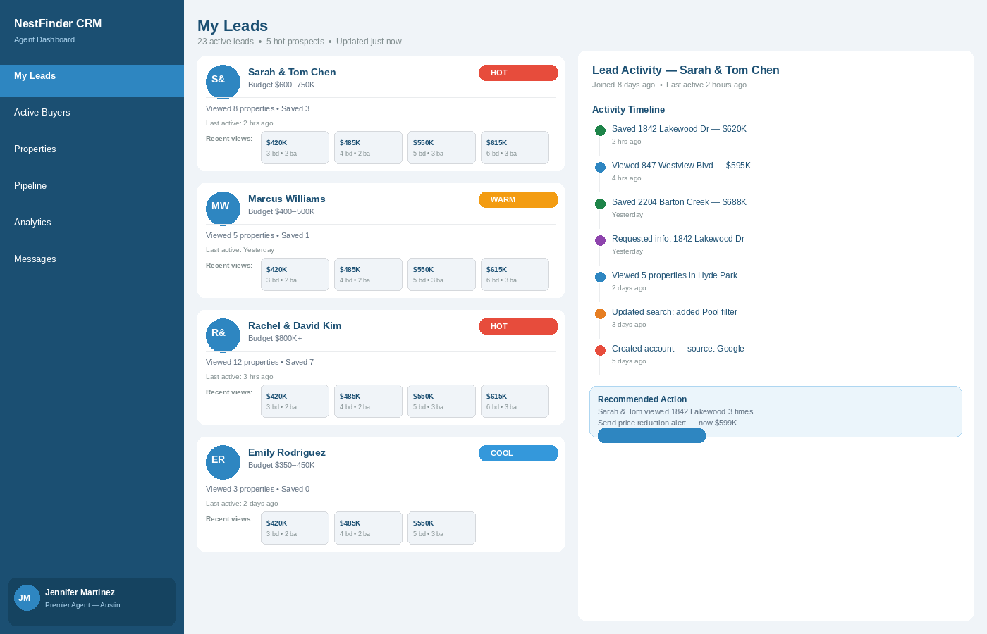 Agent CRM View