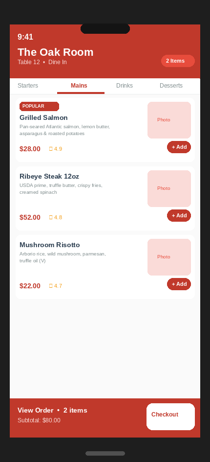 Menu & Ordering